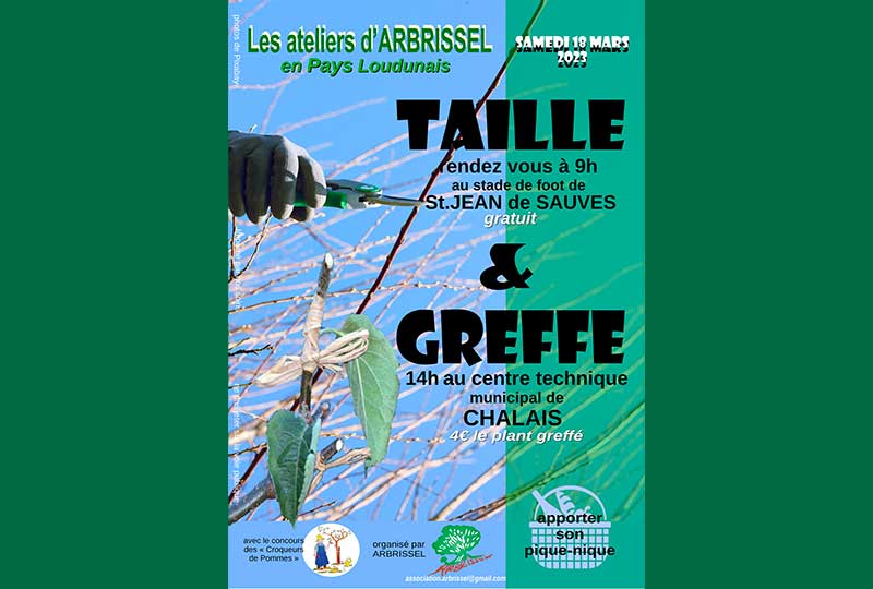 Les Ateliers d'ARBRISSEL. Journée Taille et Greffe